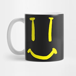 Yellow Smug Smiling Face Mug